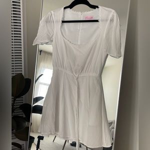Rosemilk white cotton mini dress